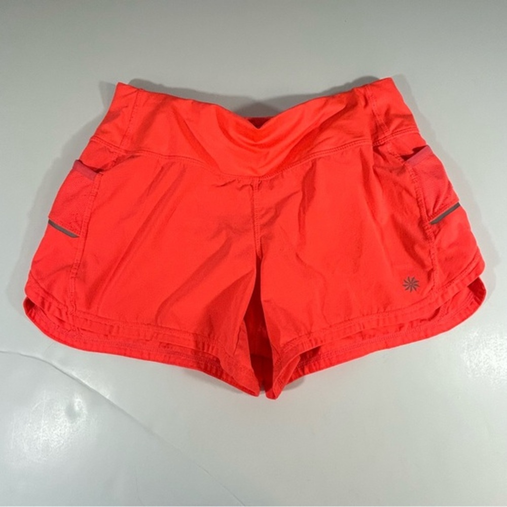 Athleta Orange Athletic Shorts Size S